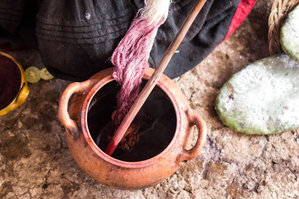 Dying wool