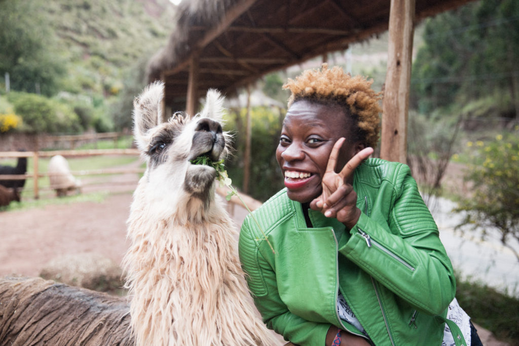 Me and a dreaded alpaca